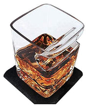 WHZG 4pcs Bicchiere di whisky con portasigare per vino Brandy Brandy per amanti della sigaretta sigaro Vecchio modo di sigaro ultra chiaro