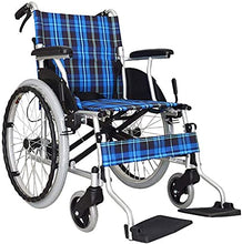 Sedia A Rotelle, Sedia da Viaggio Portatile per Sedia A Rotelle con Struttura in Lega di Alluminio Pieghevole da Trasporto Leggera Adatta per Persone Anziane con Disabilità A