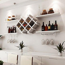 JiaQi Semplice Supporto del Vino, Bar Bottiglia di Vino Titolare Moto, Mensola Moderna Rialzo Creativo Doppio Strato B