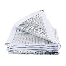Rete Riflettente Di Alluminio Del Foglio Di Alluminio, Maglia Del Tessuto Del Parasole Di Resistenza Solare Resistente Di 75% Maglia for Il Bordo Della Serra con I Gommini Di Protezione, 150g / ㎡