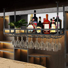 Porta Bicchieri da Vino Rosso Porta Bicchiere da Vino da Appendere a soffitto Altezza Regolabile Ferro Stile Europeo per Cucina/Bar/Ristorante Rack