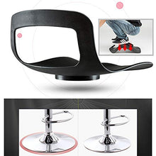 Bdb - Sgabello da bar in metallo con schienale cavo, set di 2 sgabelli da bar con altezza regolabile in altezza, sgabello da bar in plastica (colore: bianco-A, dimensioni: 41 cm)