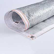 SCAHUN Rete Parasole Telone Telo Copertura Ombreggiatura Protezione Dell'Ambiente Materiale del Foglio di Alluminio 99% Tasso di Ombreggiatura Balcone Terrazza Sun Room,Silver-3×3m