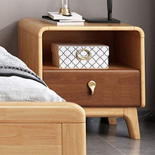FEANG Tavolo da Comodino in Legno Tavolo Comodino da Comodo, tavolino con cassetti e Ripiani per stoccaggio Aperto per Piccoli spazi e Camera da Letto