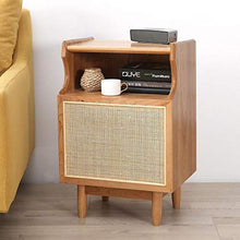 Diaod Comodino in Legno massello Comodino Moderno Semplice in Rattan Divano Comodino Piccolo Appartamento Comodino Camera da Letto