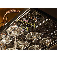 YWYW Portabottiglie Portabicchieri da Vino Portabicchieri da Champagne Portabicchiere Portabottiglie da Appendere in Ferro battuto Europeo (Nero) (Dimensioni: 80 * 31 cm)