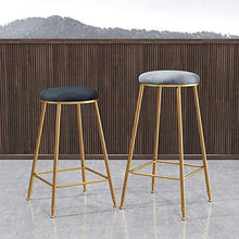CMX-Barhocker Sgabelli da Bar Set di 2 sedie Alte da Bar con poggiapiedi Sgabelli da Cucina Seduta Imbottita in Velluto Sedia da Pub con Struttura in Metallo