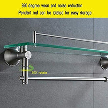 DNSJB mensole da bagno in Vetro, 304 Parete in Acciaio Inox Bagno Rack di stoccaggio in Vetro Cosmetici Telaio a Specchio monostrato Cornice Anteriore per Bagno mensola da Bagno in Vetro