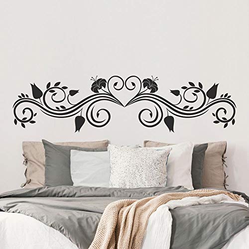 T-MK313 - Adesivi per testiera del letto, 36 x 140 cm, colore: Nero