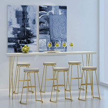 Sgabelli Poggiapiedi Ingresso Nordic Semplice di Legno Solido Gold Bar Stool Tea Shop Cafe Bar Sedia Alta Sgabello Casual QAF1007 (Size : A:53X75cm)