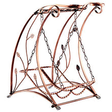 Portabottiglie in ferro per bottiglia singola, portabottiglie decorativo da terra, portabicchieri calice, decorazione di mobili/A / 24.8×28×39cm