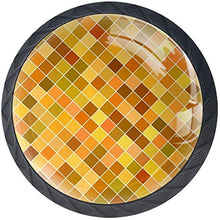 Retro modello quadrato diagonale Pomelli per Porta Set di 4 Pomelli per Mobili Manopole per Cassetti Cucina Armadio Vetro