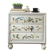 Cassettiera Completamente montato Governo di legno di 3 Cassetti Bianco Comodino cassetti Night Stand for Camera da letto Cassettiera da posizionare sul pavimento del Governo per Corridoio Soggiorno