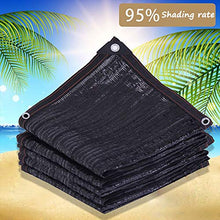 Rete ombreggiante 95% Ombra Resistente Ai Raggi UV Sole Schermata Privacy Parabrezza Paralume in Tessuto A Maglia con Occhielli, Nero (Dimensioni : 3x3M)