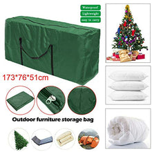 SWECOMZE - Custodia protettiva per cuscini da giardino, con maniglia per il trasporto, per alberi di Natale (116 x 47 x 51 cm)