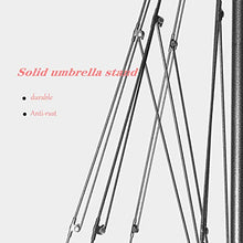 JPENG Sunproof UV Ombrellone Portatile Pieghevole Ombrellone da Giardino Rosso Blu Outsunny Ombrellone Esterno Tondo Ombrello Parasole,2m,2.4m