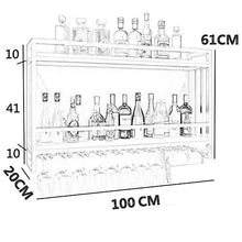 JHGJBJ Rack Bicchiere da Vino, Supporto di Vetro di Vino Scaffale, cremagliera di Vetro di Vino, cremagliera di Vetro Champagne, Vetro Rack Wine Rack, Rack Calice di Vetro, cremagliera Vetro Vino,