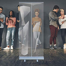 Schermo di Protezione da Starnuti Trasparente, Banner Roll up Trasparente Portatile, Schermo di Distanziamento Sociale per Bar/Ristoranti/Negozi/Cassiere