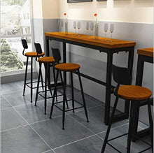 JXXDDQ Sgabello da Bar Struttura in Metallo Sedia da Bar di Moda Arredi tondi Sedia da Tavolo Alta Tavolo in Ferro 99 * 40 * 40cm (Color : Round)