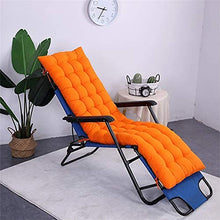 eewopjkj Cuscino per lettini Prendisole Supporto per Schienale Alto Addensare Cuscino per Sedia Relax Extra-Large Cuscino reclinabile Cuscini per Sedia a Dondolo Cuscini da Giardino-Arancione 48x155