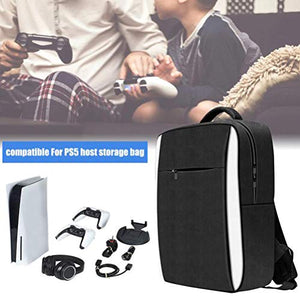 Custodia per PS5, Borsa da Trasporto Compatibile per Console di Gioco PS5 Zaino da Viaggio Portatile Compatibile per Accessori per Controller di Gioco PS5