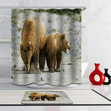 LIYAN Combinazione Bagno. Immagini Chiare E Colori Vivaci Rendono Il Tuo Bagno Pieno di Vita. Accessori da Bagno. Animali Selvaggi. Orso Bruno.