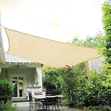 WXQIANG Copertura della Vela dello Schermo di Sun for Pergola/Giardino/Tenda/Windows, Rettangolo Mesh Canopy con Occhielli, Il 90% Crema di Protezione Solare e Resistente ai Raggi UV, Beige Prot