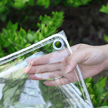 XIAOZHEN Vele Parasole Teli protettivi per Piante Addensare Trasparente Impermeabile Panno Balcone Pioggia Shield Domestica PVC Tent Garden (Color : Clear, Size : 3m*5m)