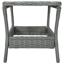 FAMIROSA Tavolo da Giardino Grigio Chiaro 45x45x46,5 cm in Polyrattan