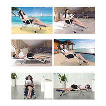 HUYYA Lettini da Giardino Pieghevole, Sdraio da Esterno Portatile Lettino Sdraio Spiaggia con Poggiatesta Rimuovibile Lettino Prendisole per Camping Pool Beach,Gray