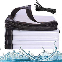 MJJ Tarpaulin Trasparente Impermeabile, Tarps Heavy Duty Weatherproof Weatherproof con canoope per Occhielli, Custodia Pieghevole per la Copertura antiruggine Piegabile Pieghevole,4X4M
