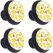 Modello dell'amante del mango della frutta tropicale Pomelli per Porta Set di 4 Pomelli per Mobili Manopole per Cassetti Cucina Armadio Vetro