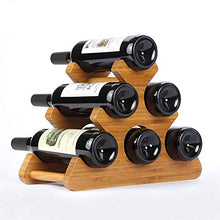 Elegante Semplicità Bottiglia Di Vino Europea Portabottiglie 6 Griglia Tavolo per la Casa Bar Decorazione Espositore per Vino in Bambù Soggiorno Portico Regalo Armadietto Del Vino Decorazione Bella E