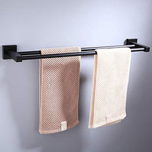 VLERHH Portasciugamani, Portasalviette Nero, Porta Asciugamani da Bagno (40 Cm, 50 Cm, 60 Cm),60cm