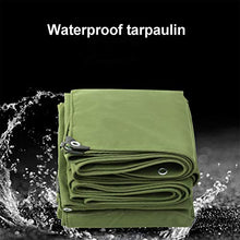 Telo Impermeabile Resistente, Tenda da Campeggio All'aperto Tela Cerata Verde Copertura per Piante da Giardino 450 G/M² con Occhiello in Metallo(Size:4×4M)