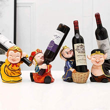 Bedom wallpaper Portabottiglie da appoggio Forma di Carattere Portabottiglie da Vino Scaffale da Vino da Tavolo Decorazione Artigianale Espositore Indipendente per la casa-C
