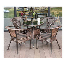 HLZY Tavolo in Vimini in Rattan mobili in Patio e Set s Mobili da Giardino Mobili da Giardino Clearance Patio Rattan Tavolo da Pranzo Set di Wicker Weave Table Table Patio Conversazione