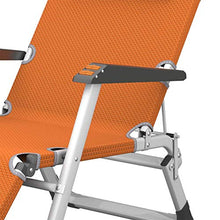DSHUJC Lounge Patio Pieghevole reclinabile, Sedia a Sdraio Oversize con braccioli massaggianti Supporto in Tessuto Teslin 300 libbre per Patio Prato Giardino Spiaggia