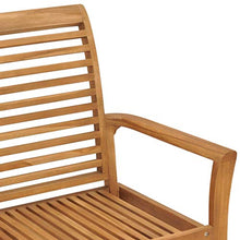 FAMIROSA Panca da Giardino 112 cm in Legno Massello di Teak
