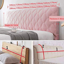 Fodera per Testiera del Letto Coperchio della Testata Letto Super Morbida E Addensata Velluto Cotone Trapuntato Singola Matrimoniale Copertura Decorativa per Protettore dello Schienale,Beige-120cm