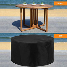 XYXH Telo Protettivo per Mobili da Giardino 140x95cm, Copertura Tavolo Esterno Tondo, Coperture per Mobili da Giardino Impermeabile, Resistente allo Strappo Panno Oxford Antivento