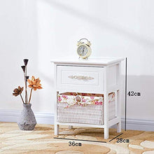 Comodino LHY- Comodino moderno in legno massello con forte capacità di appoggio per camera da letto, studio, ecc. Comodo, Legno, 36×28×42cm