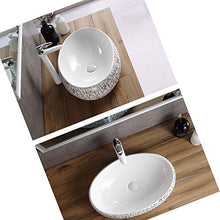 Feixunfan Lavabo Bagno Nordic Semplice in Bianco E Nero A Strisce Armadietto di Vanità Bagno in Ceramica Possono Essere Utilizzati for I Pasti Soggiorno per Il Ristorante Dell'hotel