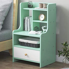 Comodino Multi-livello Spazio Cassetto Indipendente Semplice Moderna Camera Da Letto Comodino Multifunzionale Armadio di Immagazzinaggio 37X30X60CM FANJIANI