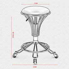 AYQ- Poltrone da barbiere, ruotabile di sollevamento di bellezza le feci del salone di capelli Dedicato a rotelle Sgabello rotondo Studio di massaggio Sgabello Dimensioni: 33 * 50-62CM sedia da recept