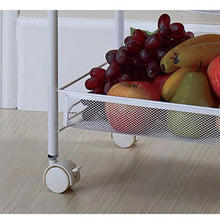 FKYTH Carrello da Cucina con Ruote Carrelli a 5 Piani in Acciaio Inossidabile (Color : Gray)