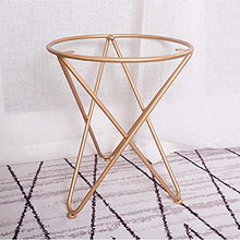 yunyu Sedia da Ufficio,Sgabello Rotondo Creativo con Cuscino in Velluto e Gambe in Metallo, Sedia Antiscivolo Facile da installare, Verde, 35 cm * 45 cm