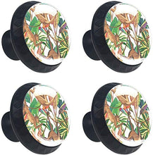 Scimmia della giungla tropicale Pomelli per Porta Set di 4 Pomelli per Mobili Manopole per Cassetti Cucina Armadio Vetro