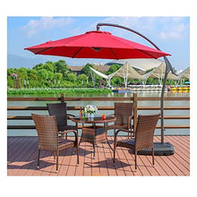 HLZY Tavolo in Vimini in Rattan mobili in Patio e Set s Set di mobili da Giardino con ombrellone, mobili da Giardino in Rattan mobili da Giardino Set per la Famiglia mobili da Giardino all'aperto