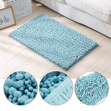 Tappetino da bagno Tappetino per capelli lunghi di peluche spessi e fini per la camera da letto per la casa(Blue-green)